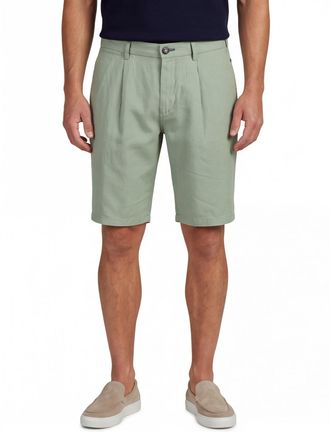 N-Z-A- NEW ZEALAND AUCKLAND Shorts New Zealand groen 100% linnen