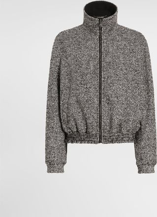 Dolce & Gabbana Birdseye Wool Blend Jacket - Man Coats And Jackets Multicolor 44