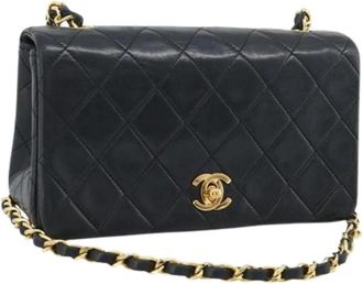 Chanel Pre-owned Vintage Schoudertas - Dames - Vintage Schoudertas - Zwart - ONE Size - Leer - Vintage