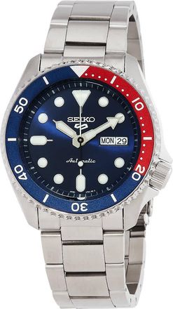 Seiko 5 Sports Automatic Blue Dial Pepsi Bezel Mens Watch SRPD53K1