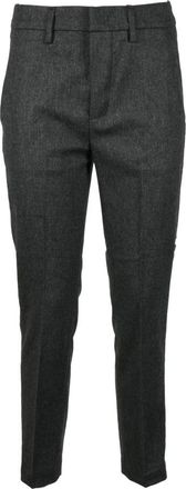 Dondup Elegante wollenmix broek - Dames - Slim Fit Broeken - Grijs - W27 - Wol - Broeken