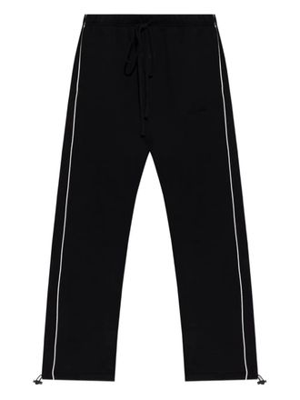 Fear of God side-stripe drawstring sweatpants - men - Cotton/Polyester - M - Black