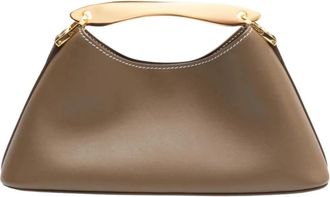 Elleme Boomerang Mini - Dames - Handtassen - Bruin - ONE Size - Su&egrave;de - Tassen