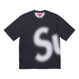 SUPREME Halftone S/S Top Black White SUP-SS24-095