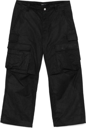 Purple Wide-leg Cargo Pants