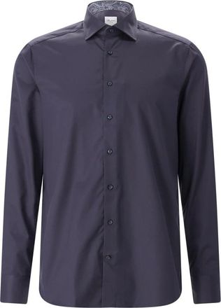 Stenstr&ouml;ms Casual Shirts - Heren - Casual Overhemden - Blauw - L - Katoen - Overhemden