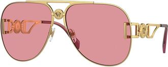 Versace VE2255 1002A4 Mens Sunglasses Gold Size 63