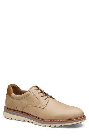 Johnston & Murphy Braxton Plain Toe Derby in Taupe Nubuck at Nordstrom, Size 14