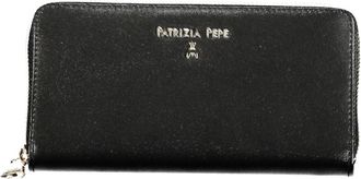 Patrizia Pepe 6 Compartment Wallet - Dames - Portefeuilles - Zwart - ONE Size - Accessoires