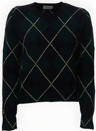 Be You Argyle Slim-Fit Crewneck Sweater