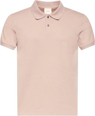 Calvin Klein buttoned embroidered-logo polo shirt - men - Cotton/Elastane - M - Neutrals