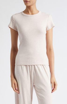 Leset Nando Slim Fit Cotton T-Shirt in Petal Melange at Nordstrom, Size X-Small