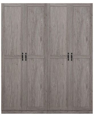 Manhattan Comfort Set Of 2 Cornelia Modern Storage Closets 2.0 With 8 Fixed & Adjustable Shelves