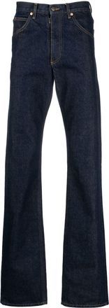 Maison Margiela mid-rise straight-leg jeans - men - Polyester/Cotton/Cotton - 26 - Blue