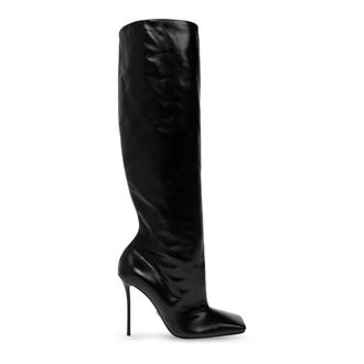 Dolce & Gabbana Kuitlaarzen van Kalfsleer - Dames - Schoenen - Bruin - Maat: 40 EU Leer