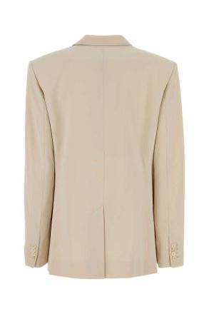 Isabel Marant Womens Sand Crepe Oversize Calie Blazer Ecru Giacche E Gilet