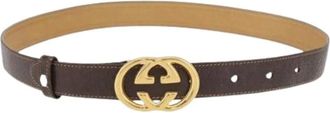 Gucci Pre-owned Belts, female, Brown, Size: ONE SIZE Pre-owned Vintage Belt