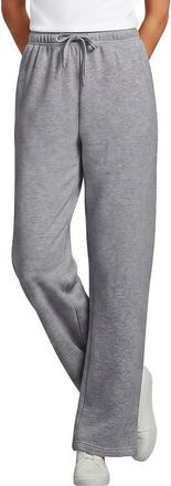 Lands End Tall Serious Sweats High Rise Relaxed Straight Leg Pants - Set Bottom in Gray Heather at Nordstrom, Size X-Large