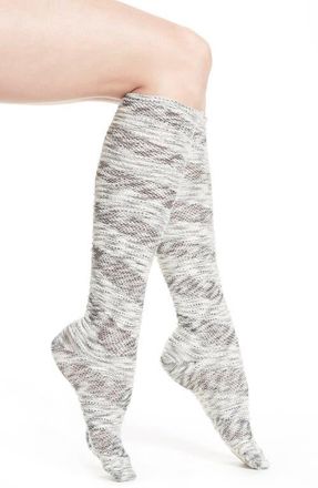 Treasure & Bond Treasure&Bond Cotton Blend Knee Socks in Ivory/black at Nordstrom, Size 6-10.5