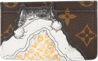 Louis Vuitton Pre-owned Wallets, female, Brown, Size: ONE SIZE Pre-owned Card Case