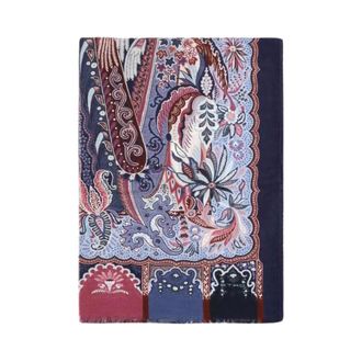 Etro Zijden sjaal met paisleyprint - Heren - Accessoires - Veelkleurig - Maat: ONE Size Zijde