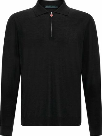 Kiton Wool polo shirt 14 microns
