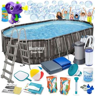 OEM Piscina De Jard&iacute;n Con Estructura 610 X 366 X 122 Cm 18 En 1 Bestway 5611r
