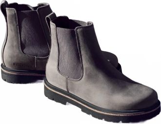Birkenstock Womens Highwood Oiled Leather Boots In Graphite
