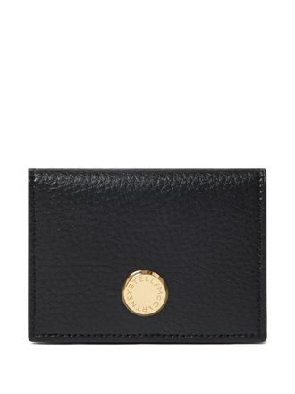 Stella McCartney textured logo-detail wallet - Black