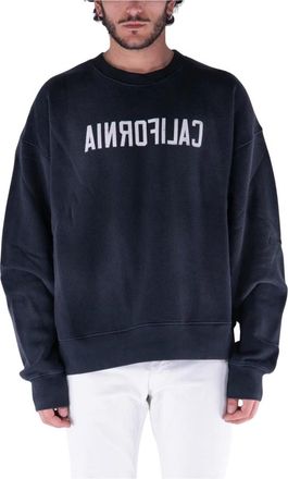 Nahmias Hoodies & sweatvesten, Heren, Zwart, S, Katoen, California Vintage Sweater