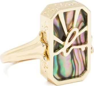 agnès b. Window Vistas ring - women - silver/Metal - 3 - Gold