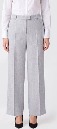 Eleventy Pantaloni sartoriali in misto lino con motivo gessato