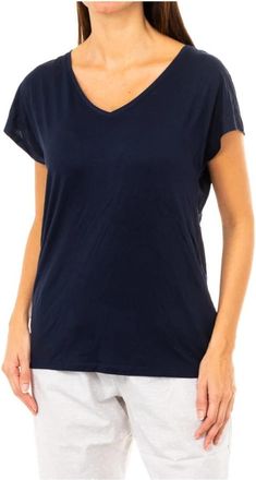 Tommy Hilfiger T-shirt met korte mouwen - Dames - T-shirts - Blauw - M - Tops