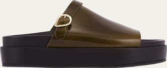 Ancient Greek Sandals Arachova Platform Leather Mules