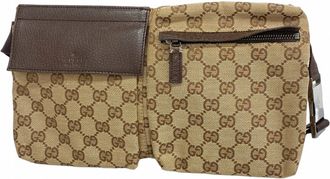 Gucci Brown Canvas Fanny Pack (Pre-Owned)