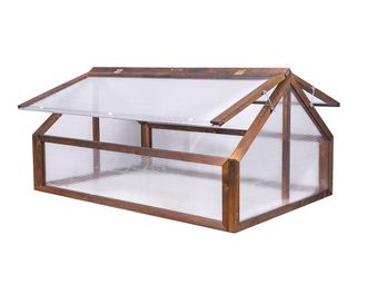 OEM Invernadero De Jard&iacute;n Greenspot - 120 X 80 X 60 Cm, Mini Invernadero De Madera Para Jard&iacute;n, Con Cubierta Que Se Abre Hacia El Arriate, Cubierta Para B
