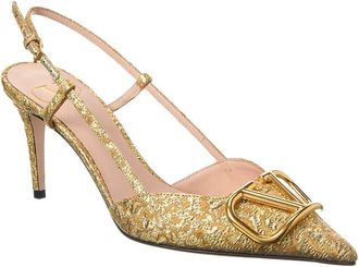 Valentino Vlogo 80 Jacquard Slingback Pump
