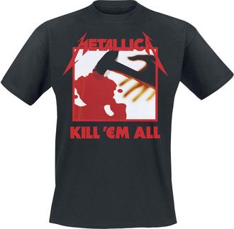 Metallica Kill Em All Men T-Shirt Black 5XL, 100% Cotton, Regular