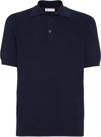 Brunello Cucinelli English Rib knit sweater in Navy Blue at Nordstrom, Size 48 It