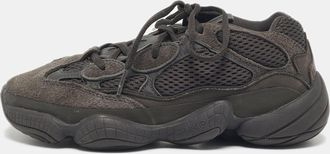 adidas Black Mesh and Suede 500 Utility Black Sneakers Size 38