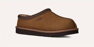 UGG Mens Tasman Nubuck Slip-On In Dark Chestnut