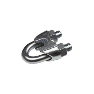 Uniq Sujetacable Galvanizado Forma Espa&ntilde;ola 1/4 100 Pz