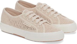 Superga 2750 Macramé Trainers Raw Beige 3 UK