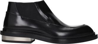 Jil Sander Black Leather Ankle Womens Boots