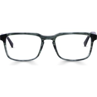 Eyebobs Seymour 52mm Rectangular Blue Light Blocking Glasses in Thyme /Basil at Nordstrom, Size +2.00