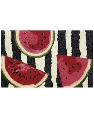 The Rug Market Watermelon Stripe 30X48in Doormat