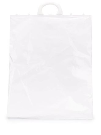 Maison Margiela oversized tote bag - women - Polyethylene/Polyester/Polyurethane - OS - White