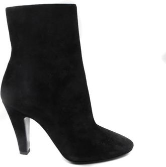 Saint Laurent Stijlvolle Booties voor Trendy Looks - Dames - Laarzen met Hak - Zwart - 36 1/2 EU - Schoenen