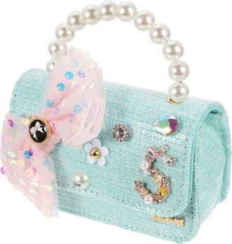 UPKOCH Crossbody Bag with Pearl Bowknot Lightweight Small Shoulder Purse for Daily Use Gift for Birthday and Holiday