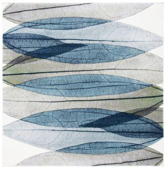 Safavieh Alfombra polipropileno marfil/verde azulado 122 x 122 cm